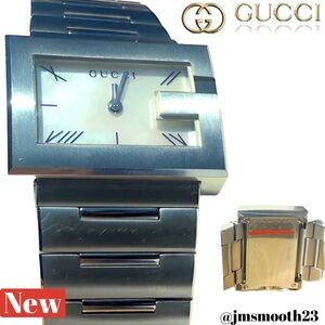🆕 Gucci silver mother of pearl bracelet watch